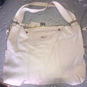 BEAUTIFUL EMMA FOX WHITE BAG
